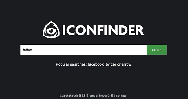 moteur de recherche d'icons